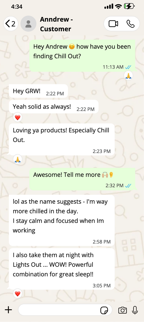 Anndrew, Customer · Chill Out