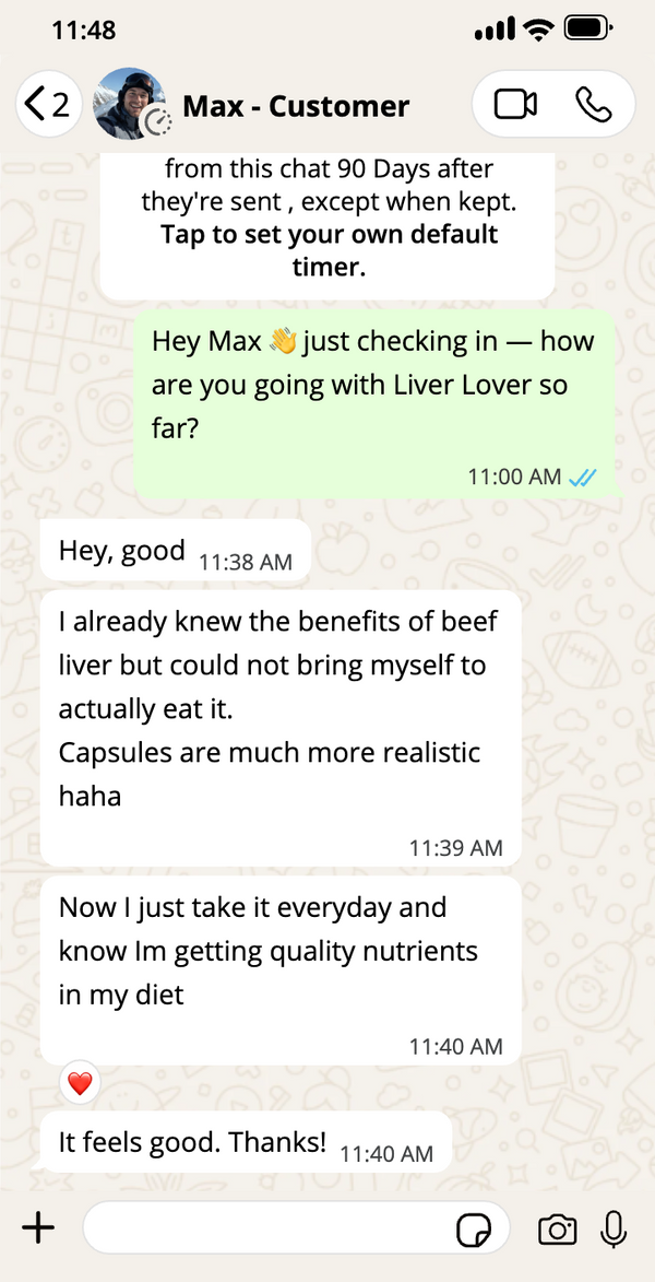 Max, Customer · Primal Liv